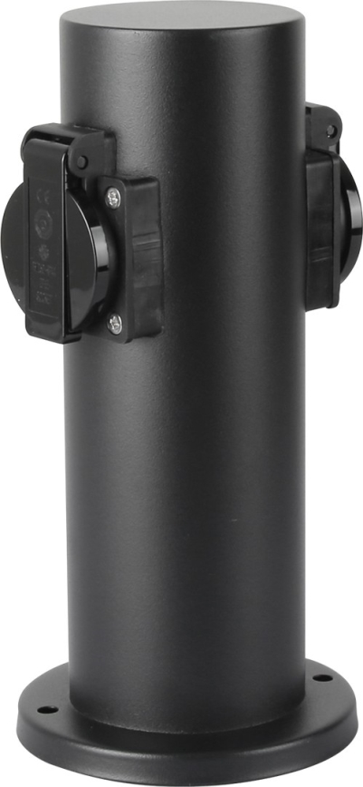 Brilagi - Spoljni stub sa utičnicama PILLAR 2U SCHUKO 230V IP44 crno