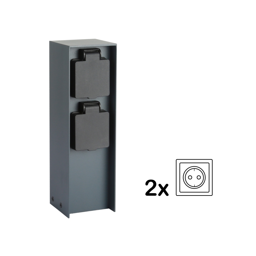 Brilagi - Spoljni stub sa utičnicama PILLAR 2Z 230V IP44 antracit