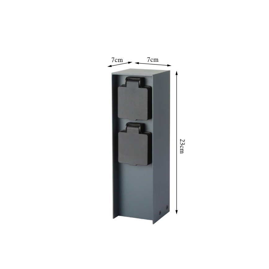Brilagi - Spoljni stub sa utičnicama PILLAR 2Z 230V IP44 antracit