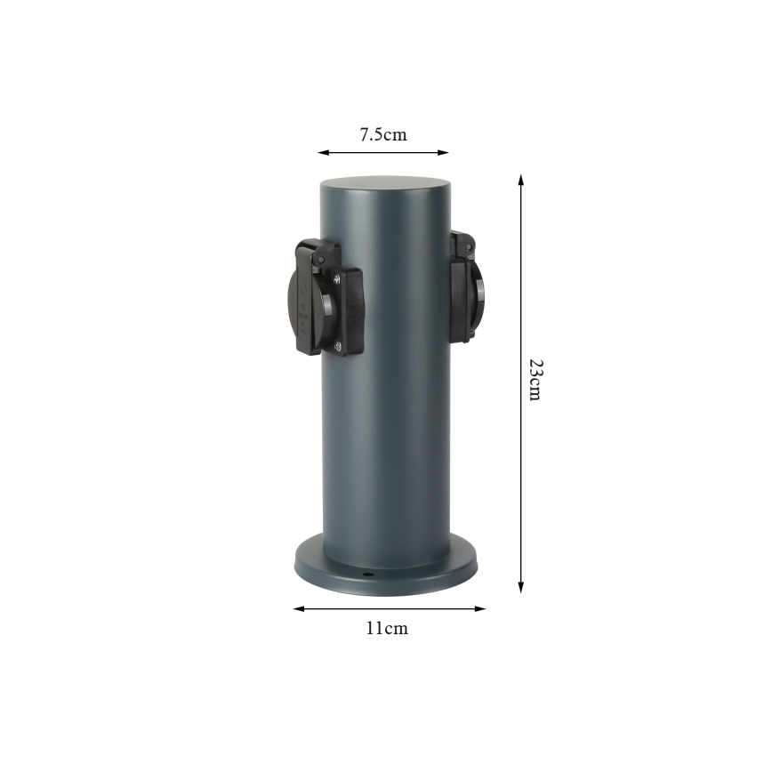 Brilagi - Spoljni stub sa utičnicama PILLAR 2Z 230V IP44 antracit