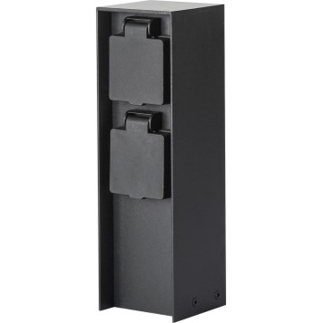 Brilagi - Spoljni stub sa utičnicama PILLAR 2Z 230V IP44 crno