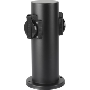 Brilagi - Spoljni stub sa utičnicama PILLAR 2Z 230V IP44 crno