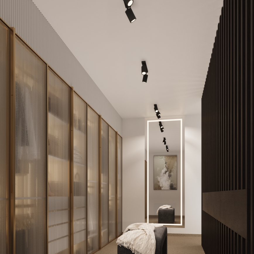 Brilagi - Spot svetiljka CRESTO 2xGU10/10W/230V crna