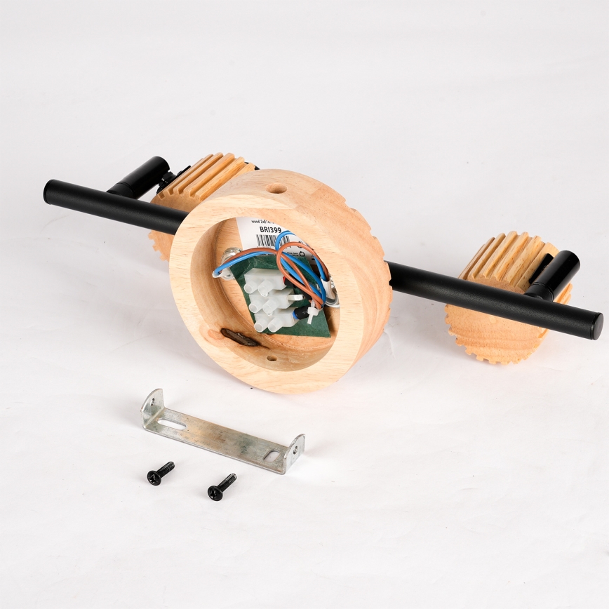 Brilagi - Spot svetiljka HYGGE 2xE14/15W/230V kaučukovo drvo/dimljena