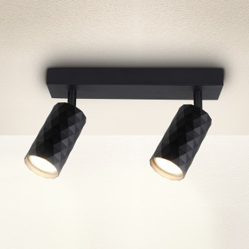 Brilagi - Spot svetiljka SELE DIAMANT 2xGU10/30W/230V crna