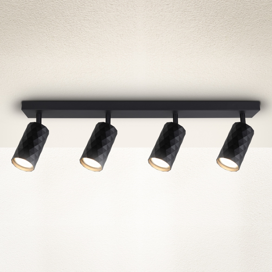 Brilagi - Spot svetiljka SELE DIAMANT 4xGU10/30W/230V crna