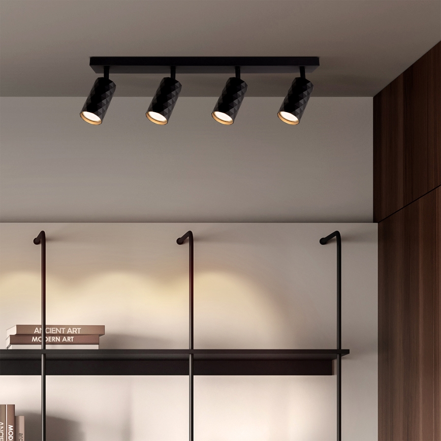 Brilagi - Spot svetiljka SELE DIAMANT 4xGU10/30W/230V crna