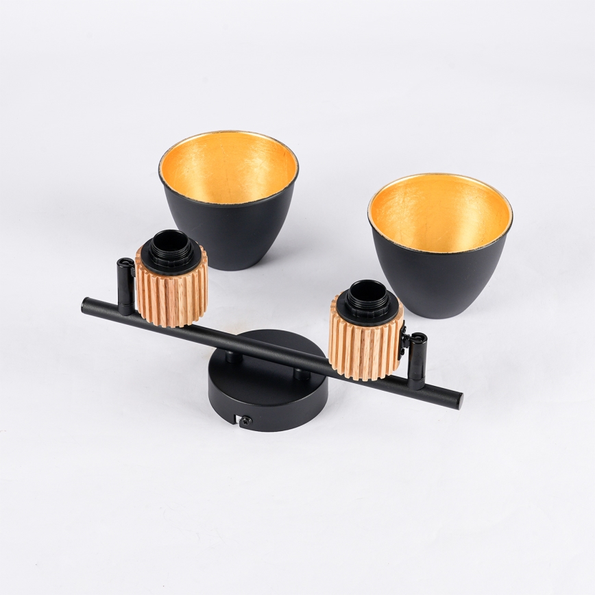 Brilagi - Spot svetlo ODENSE 2xE14/10W/230V kaučukovo drvo/crna