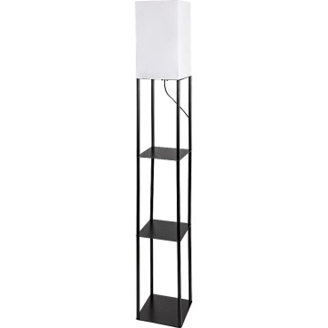 Brilagi - Stojeća lampa sa policama GRADUS 1xE27/40W/230V 150 cm crna/bela