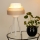 Brilagi - Stona lampa ALASKA LUNETA 1xE27/15W/230V sivo/kremasta