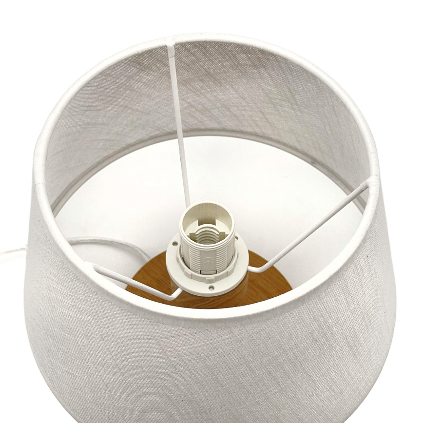 Brilagi - Stona lampa ANTHONY 1xE27/60W/230V hrast/bela