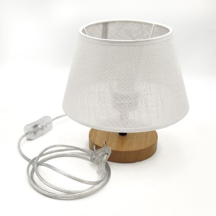 Brilagi - Stona lampa ANTHONY 1xE27/60W/230V hrast/bela