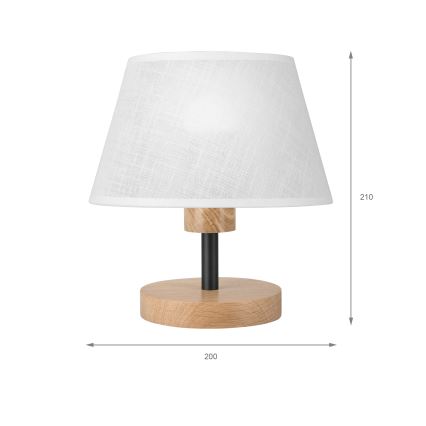 Brilagi - Stona lampa ANTHONY 1xE27/60W/230V hrast/bela