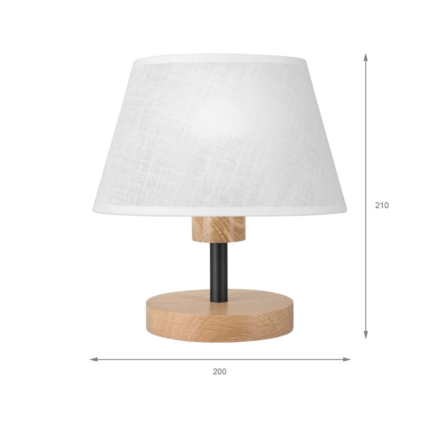 Brilagi - Stona lampa ANTHONY 1xE27/60W/230V hrast/bela
