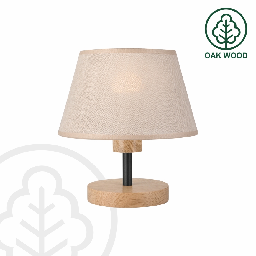 Brilagi - Stona lampa ANTHONY 1xE27/60W/230V hrast/bež