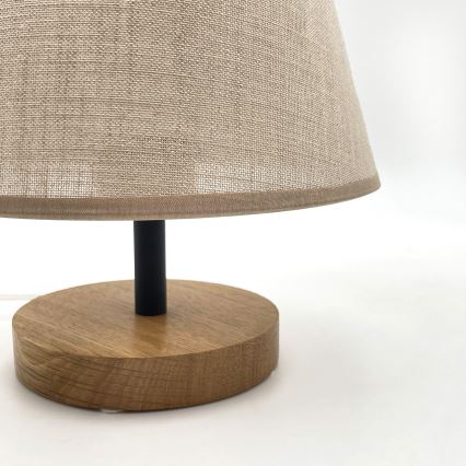 Brilagi - Stona lampa ANTHONY 1xE27/60W/230V hrast/bež