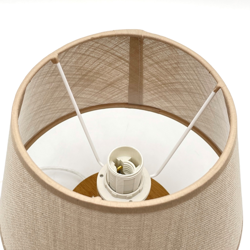 Brilagi - Stona lampa ANTHONY 1xE27/60W/230V hrast/bež