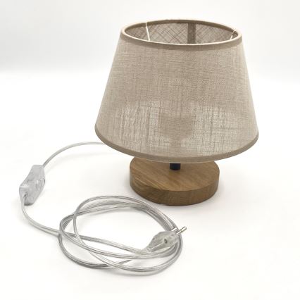 Brilagi - Stona lampa ANTHONY 1xE27/60W/230V hrast/bež