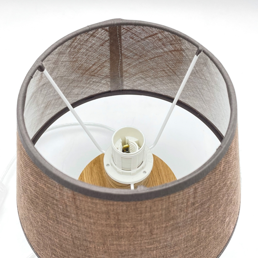 Brilagi - Stona lampa ANTHONY 1xE27/60W/230V hrast/braon