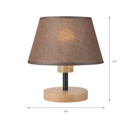 Brilagi - Stona lampa ANTHONY 1xE27/60W/230V hrast/braon