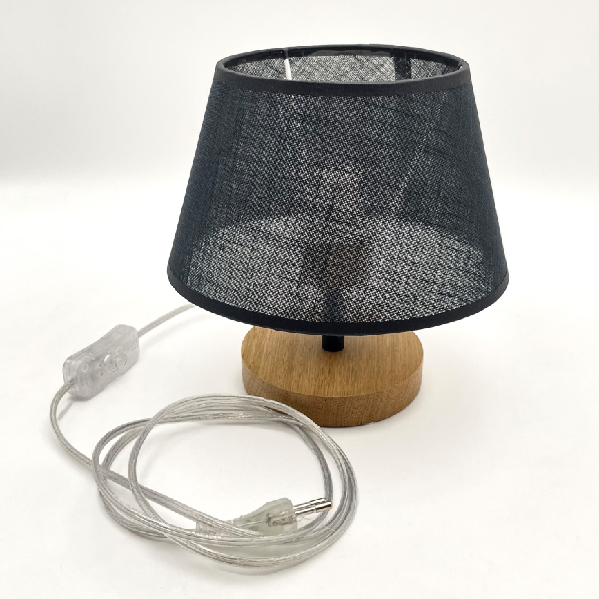 Brilagi - Stona lampa ANTHONY 1xE27/60W/230V hrast/crno