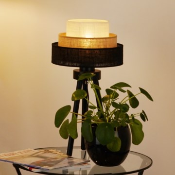 Brilagi - Stona lampa ASPEN LUNETA 1xE27/15W/230V crno/bež/kremasta