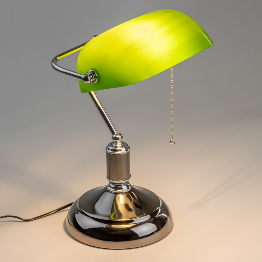 Brilagi - Stona lampa BANK OFFICE 1xE27/60W/230V crna/srebrna/zelena