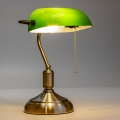 Brilagi - Stona lampa BANK OFFICE 1xE27/60W/230V mesing/zelena