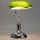 Brilagi - Stona lampa BANK OFFICE 1xE27/60W/230V sjajni krom/zelena