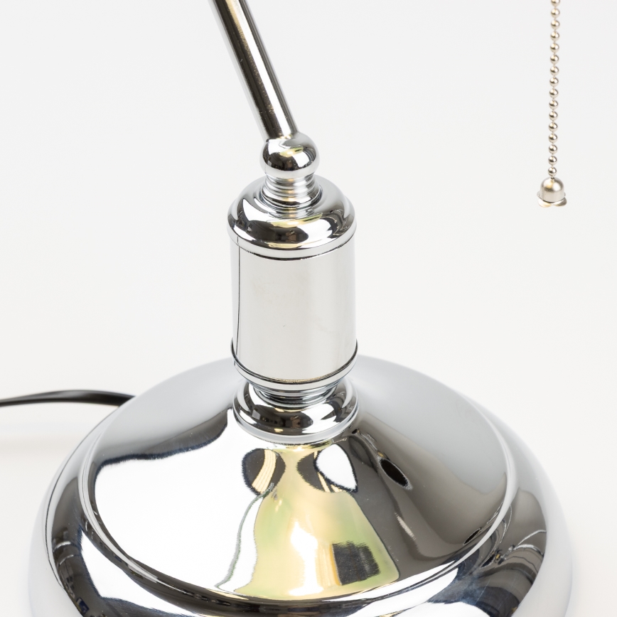 Brilagi - Stona lampa BANK OFFICE 1xE27/60W/230V sjajni krom/zelena