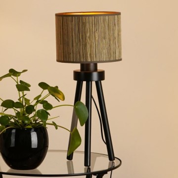 Brilagi - Stona lampa BOSTON ROLLER 1xE27/15W/230V slama braon/zlatna