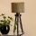 Brilagi - Stona lampa BOSTON ROLLER 1xE27/15W/230V slama braon/zlatna