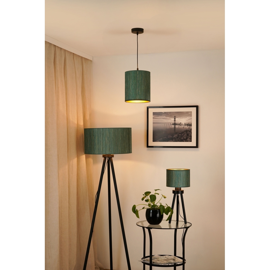 Brilagi - Stona lampa BOSTON ROLLER 1xE27/15W/230V slama zelena/zlatna