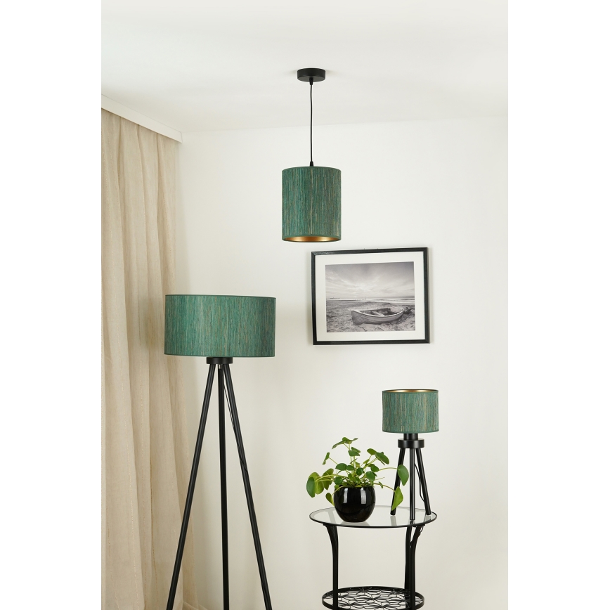 Brilagi - Stona lampa BOSTON ROLLER 1xE27/15W/230V slama zelena/zlatna
