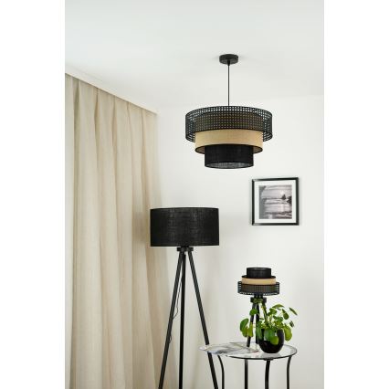 Brilagi - Stona lampa DAKOTA LUNETA 1xE27/15W/230V crno/bež