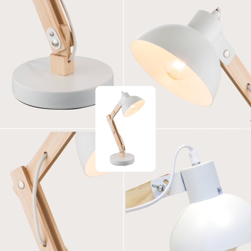Brilagi - Stona lampa FOCUS 1xE27/40W/230V bela