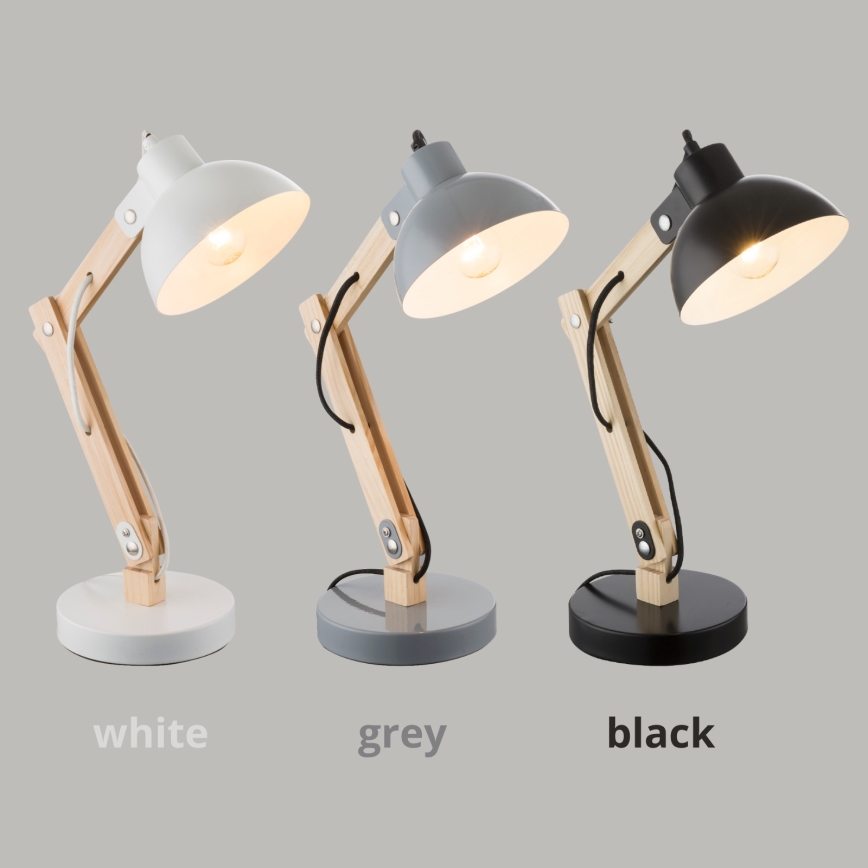 Brilagi - Stona lampa FOCUS 1xE27/40W/230V siva