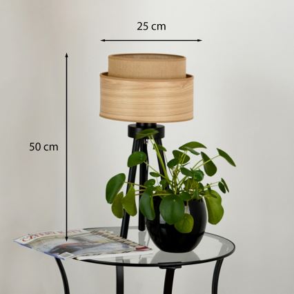 Brilagi - Stona lampa MONTANA BOHO 1xE27/15W/230V braon/crno