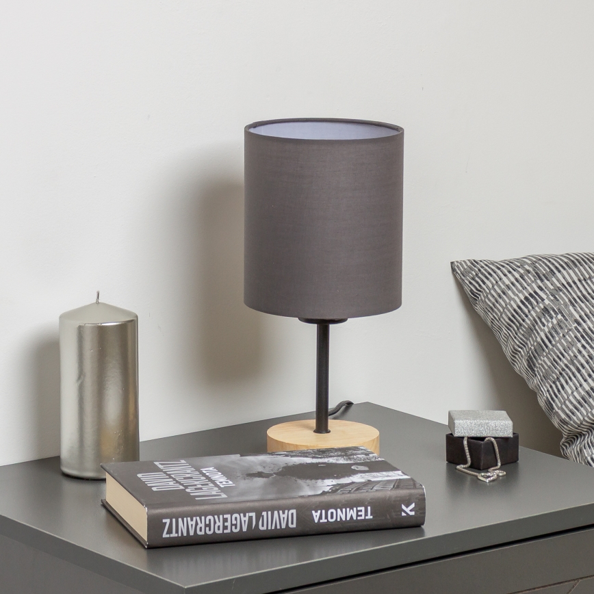 Brilagi - Stona lampa NUBILA WOOD 1xE27/25W/230V hrast/antracit