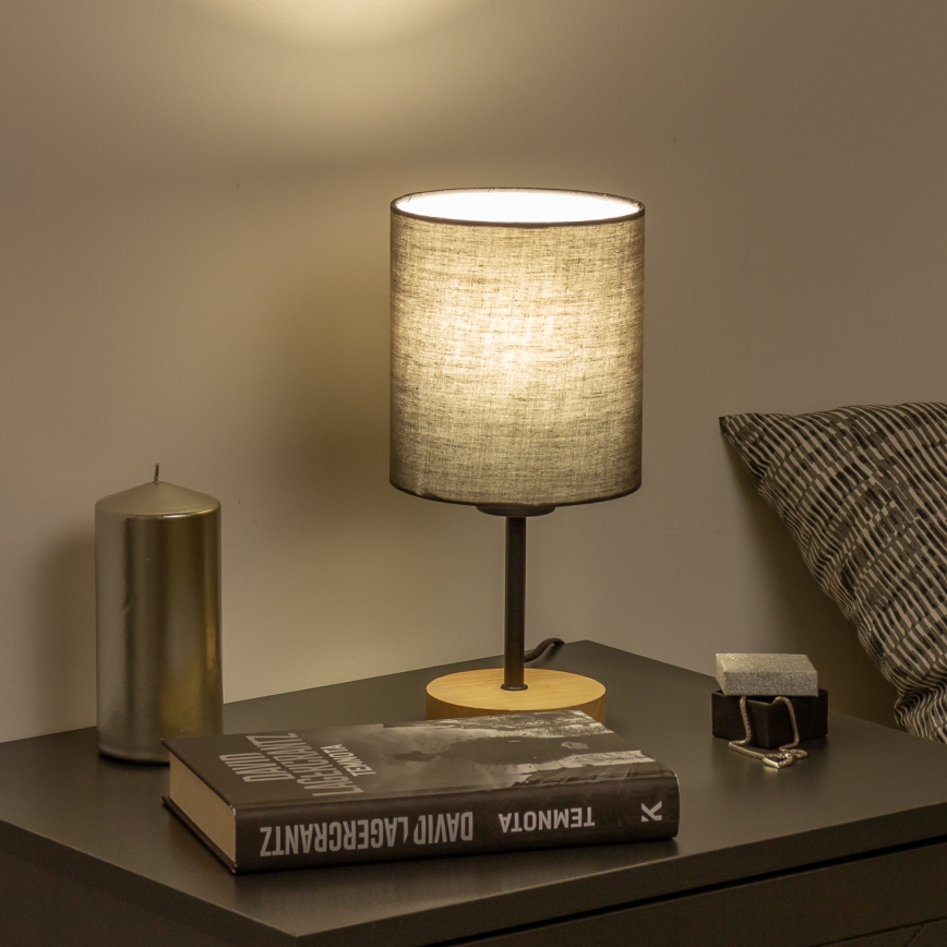 Brilagi - Stona lampa NUBILA WOOD 1xE27/25W/230V hrast/antracit