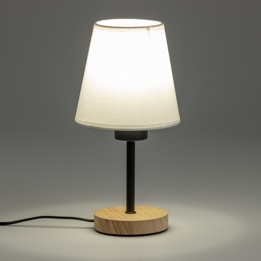 Brilagi - Stona lampa NUBILA WOOD 1xE27/25W/230V hrast/bela