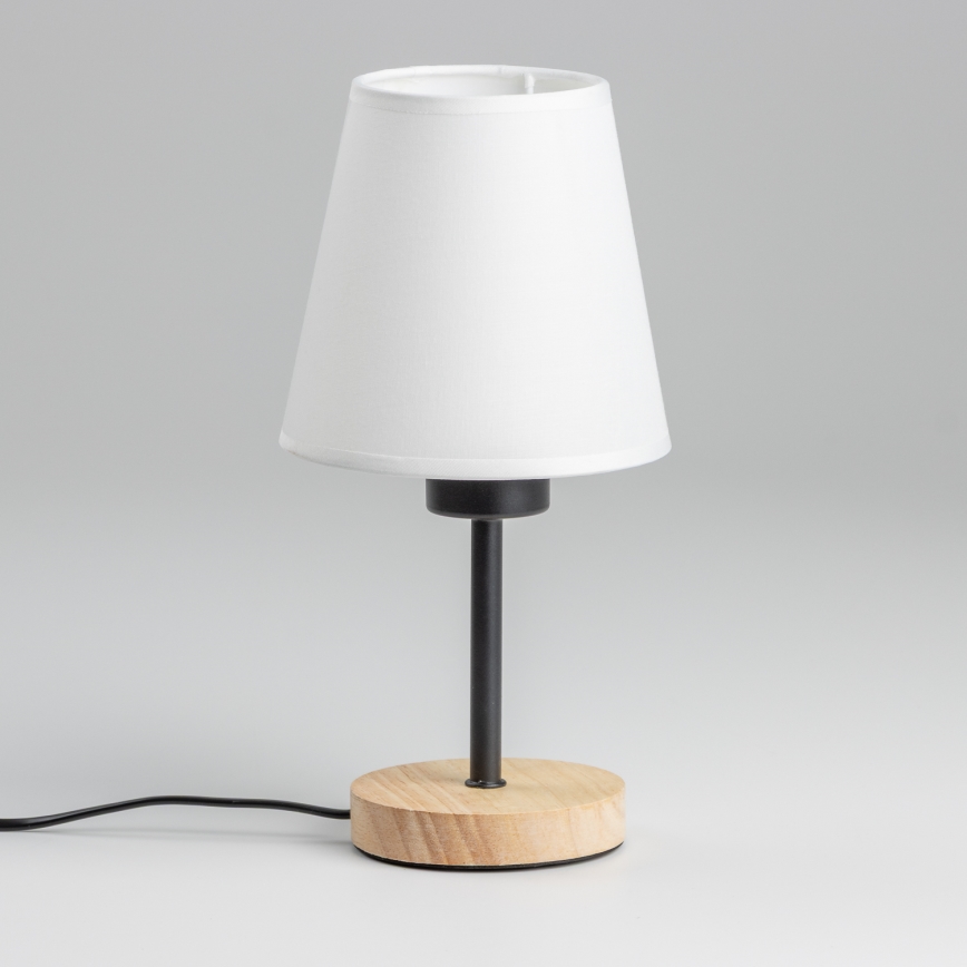 Brilagi - Stona lampa NUBILA WOOD 1xE27/25W/230V hrast/bela