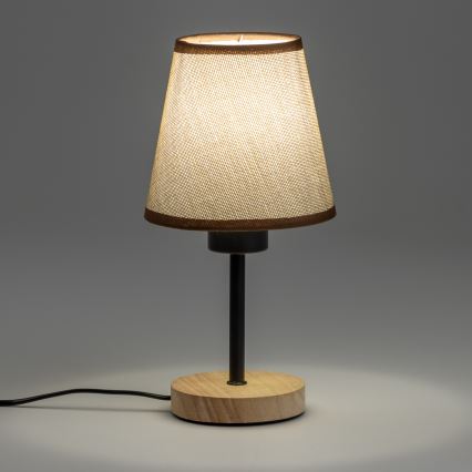 Brilagi - Stona lampa NUBILA WOOD 1xE27/25W/230V hrast/braon