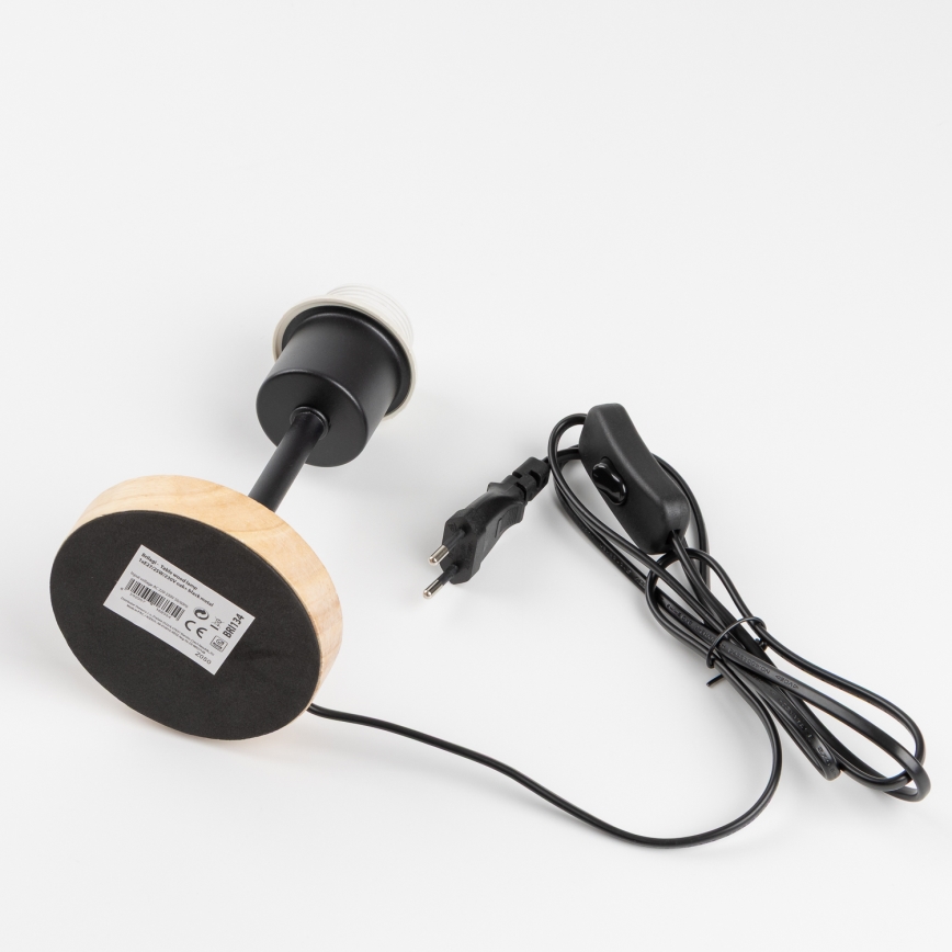 Brilagi - Stona lampa NUBILA WOOD 1xE27/25W/230V hrast/crno