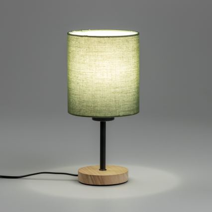 Brilagi - Stona lampa NUBILA WOOD 1xE27/25W/230V hrast/crno