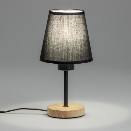 Brilagi - Stona lampa NUBILA WOOD 1xE27/25W/230V hrast/crno