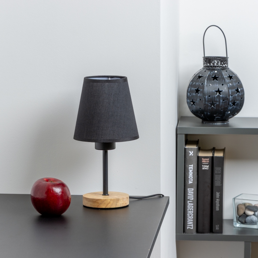 Brilagi - Stona lampa NUBILA WOOD 1xE27/25W/230V hrast/crno