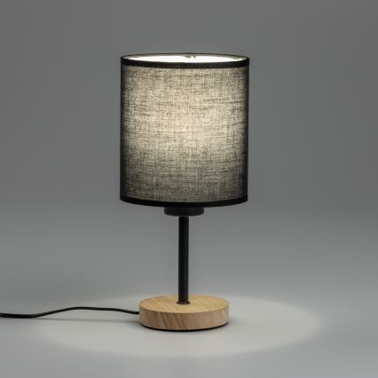 Brilagi - Stona lampa NUBILA WOOD 1xE27/25W/230V hrast/crno