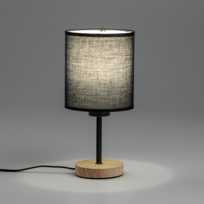 Brilagi - Stona lampa NUBILA WOOD 1xE27/25W/230V hrast/crno