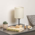 Brilagi - Stona lampa NUBILA WOOD 1xE27/25W/230V hrast/crno/kremasta